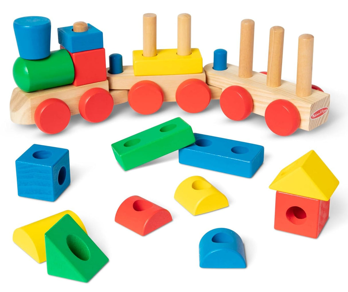 Melissa & Doug: Wooden Stacking Train
