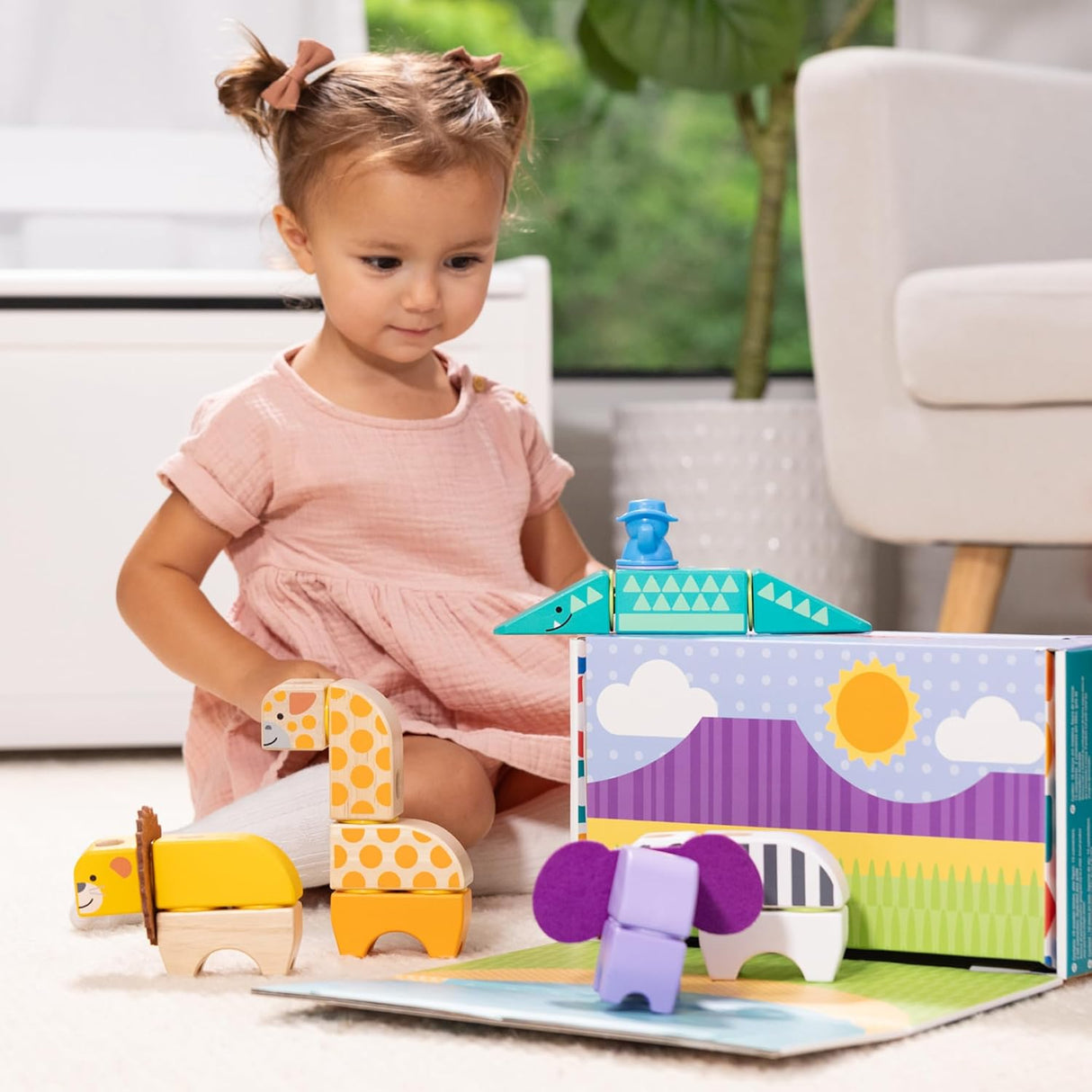 Melissa & Doug: Blockables Safari Play Set