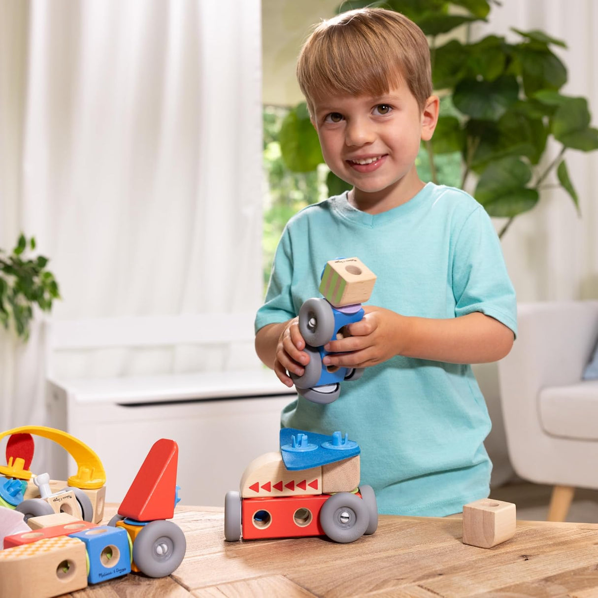Melissa & Doug: Blockables - Vehicles Play Set