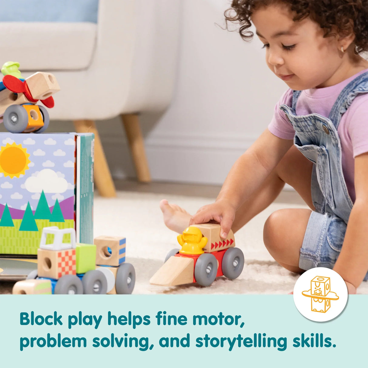 Melissa & Doug: Blockables - Vehicles Play Set