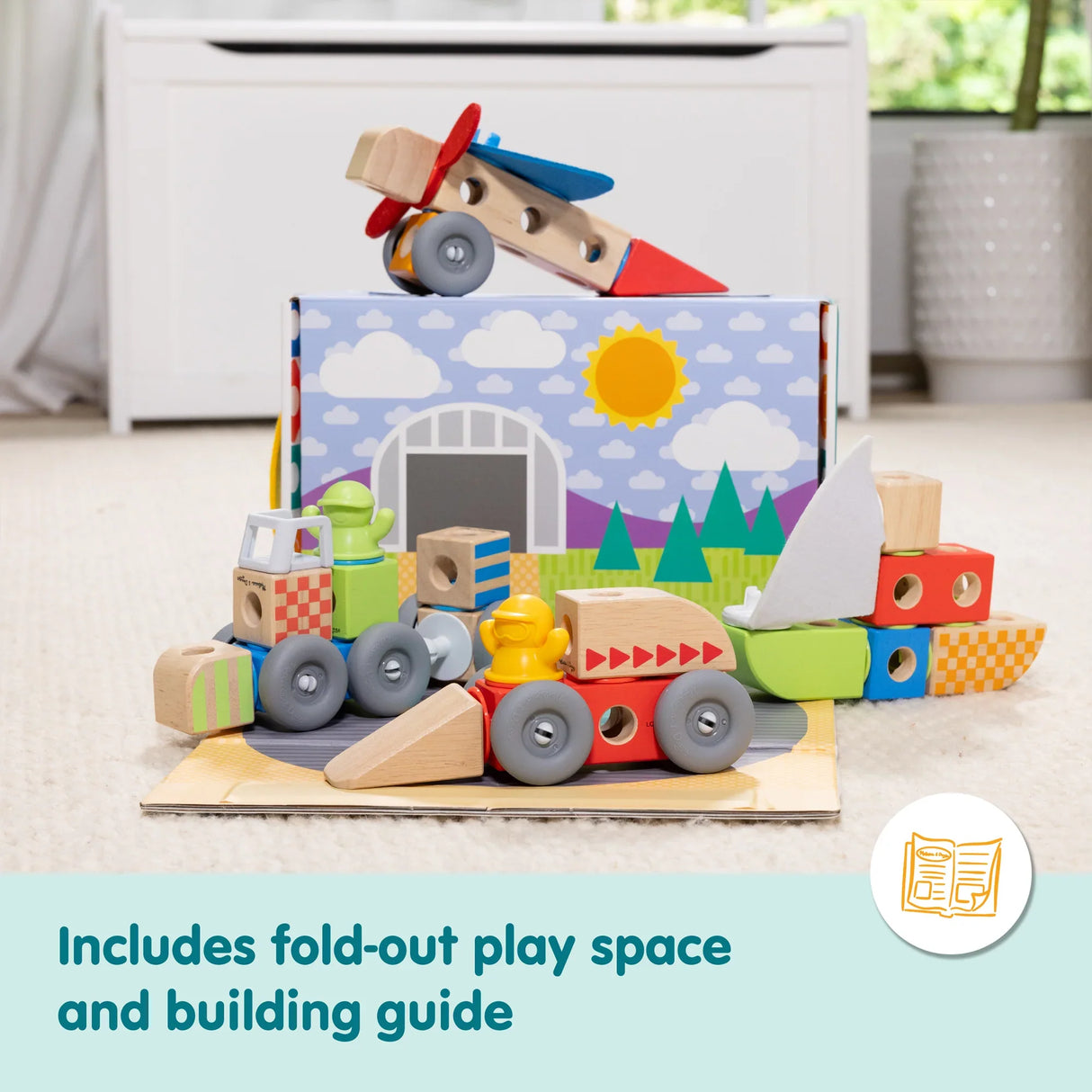 Melissa & Doug: Blockables - Vehicles Play Set