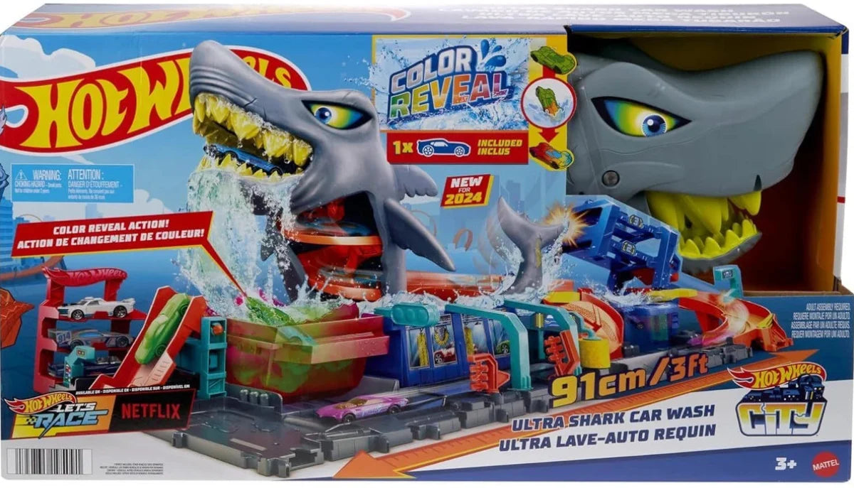 Hot Wheels: Ultra Shark Car Wash Playset