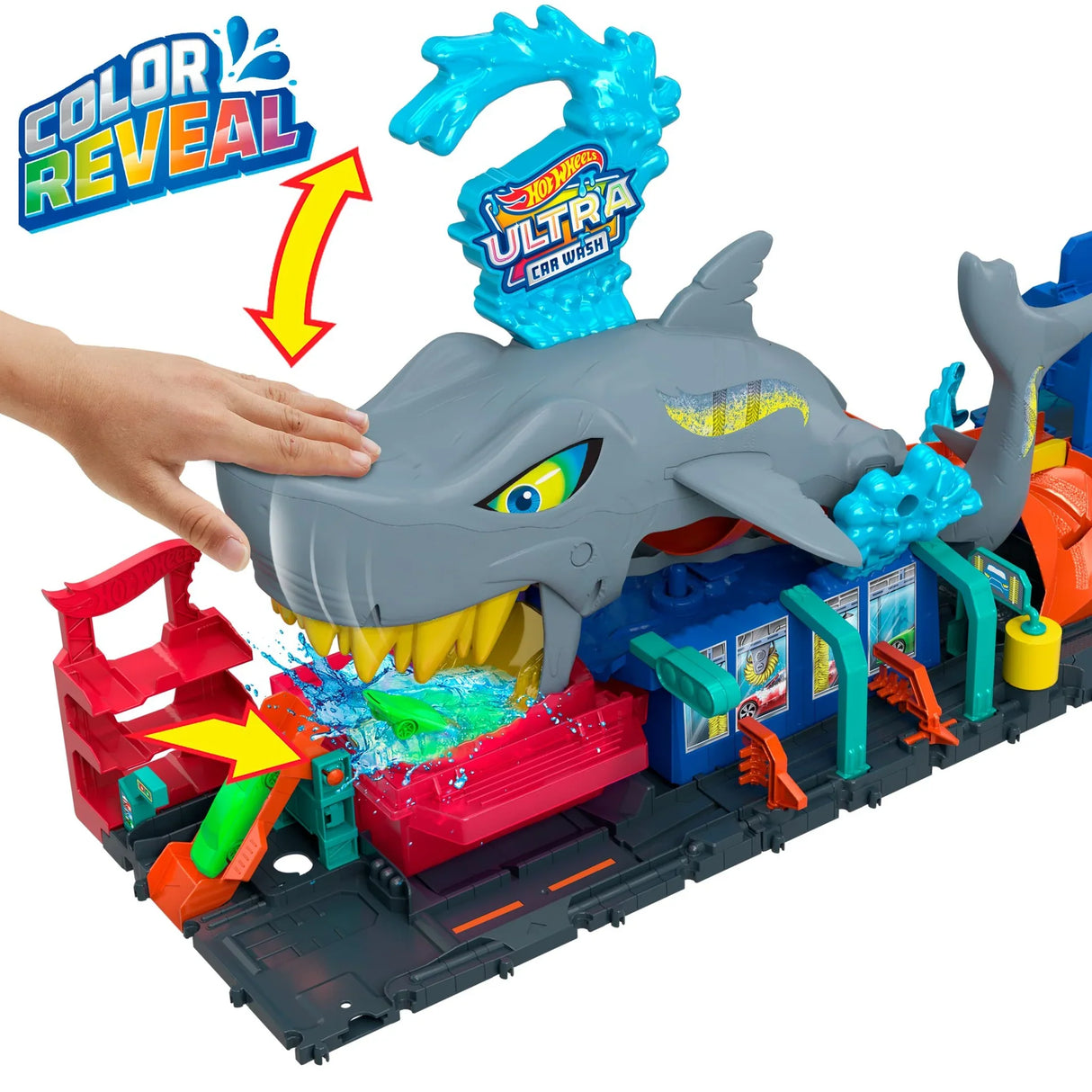 Hot Wheels: Ultra Shark Car Wash Playset