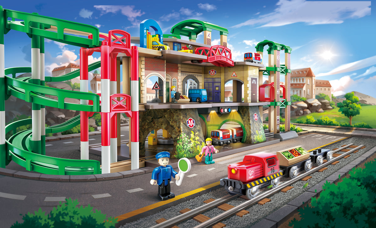 Hape: Multi-Level Railway City Set