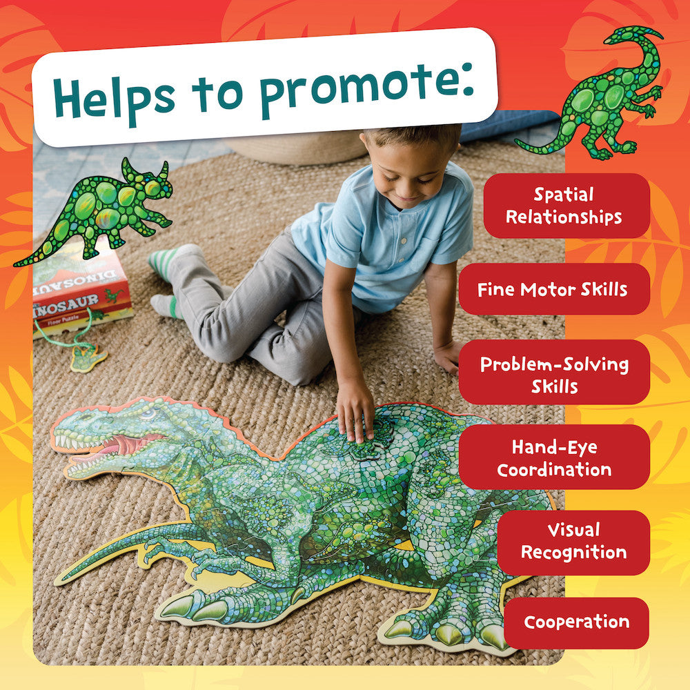 Peaceable Kingdom: Floor Puzzle Dinosaur 51 Pieces