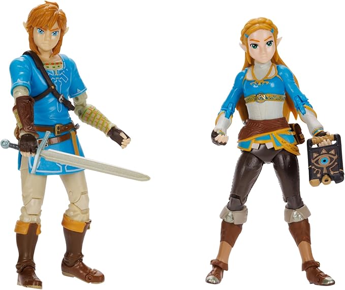 Nintendo: Link & Zelda - Breath of the Wild 4" Figure Set