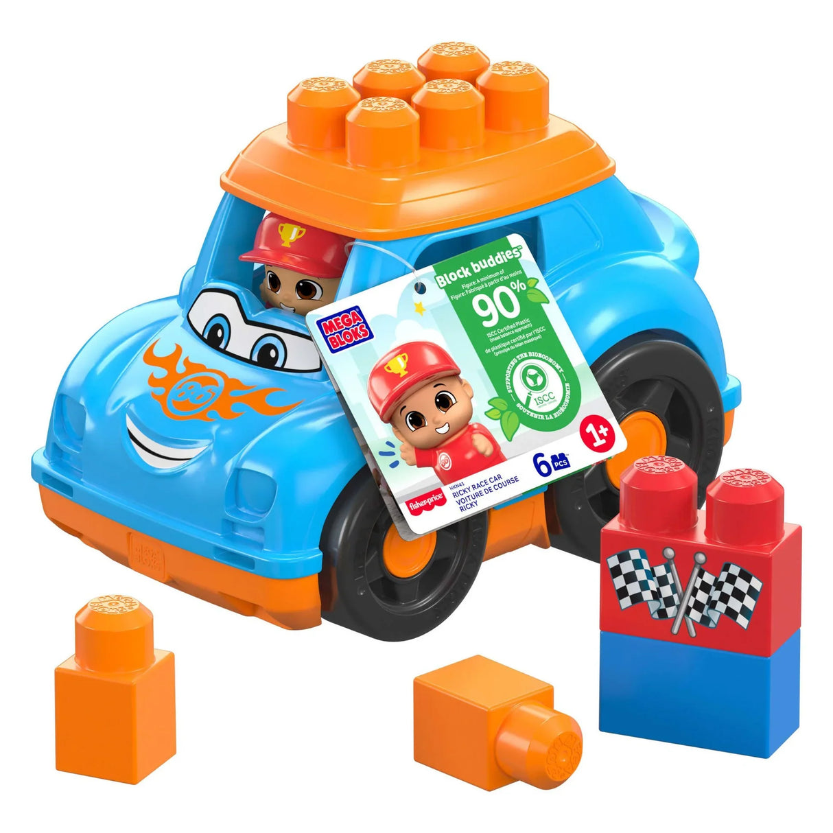 Mega Bloks: Block Buddies - Ricky Race Car