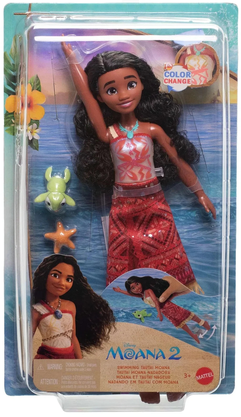Moana 2 Swimming Tautai Moana Doll