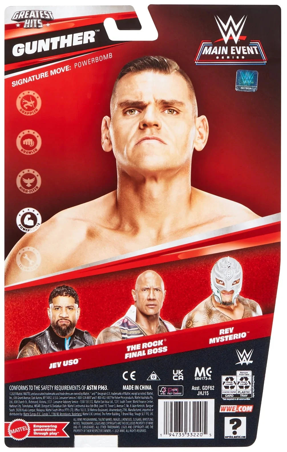 WWE: Greatest Hits Figure - Gunther