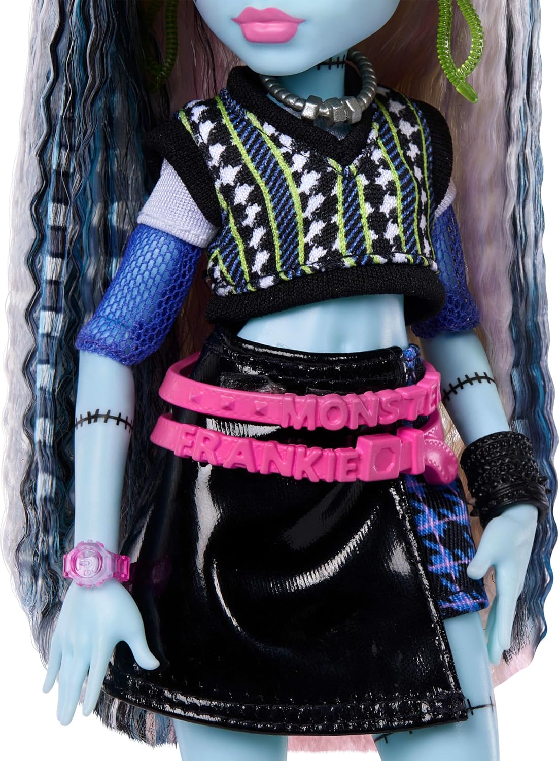 Monster High Fashion Doll: Frankie Stein - Cropped Sweater