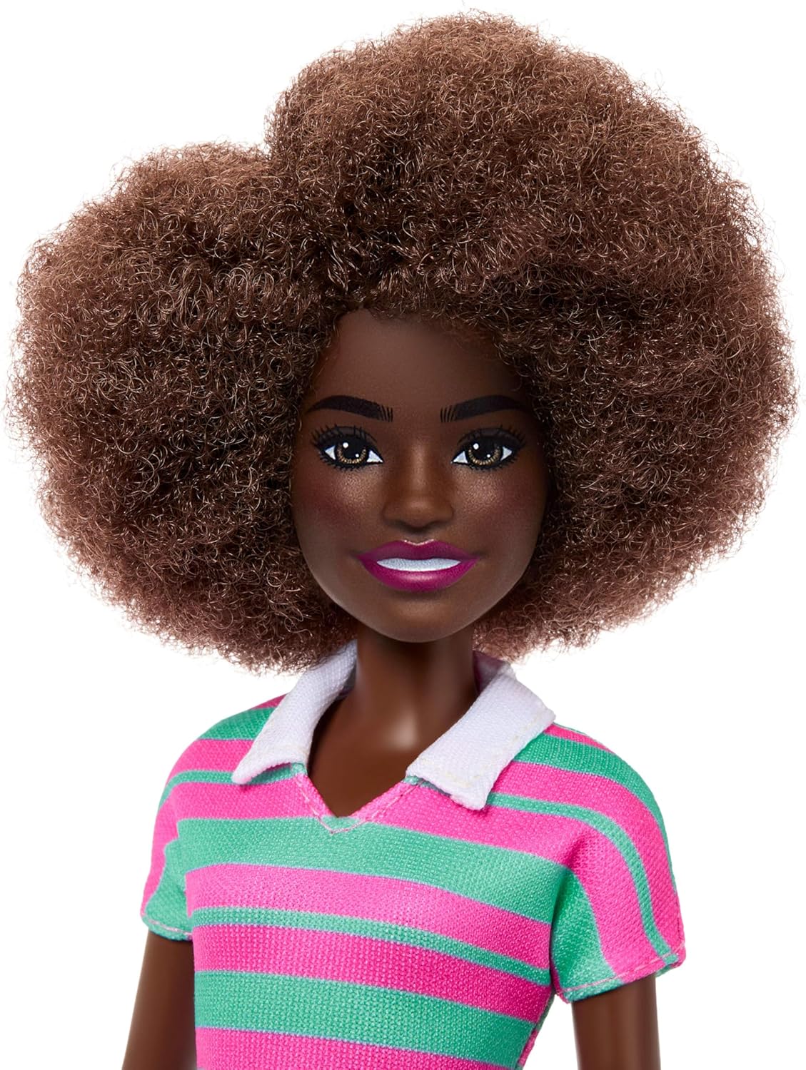 Barbie: Fashionista Doll - Pink & Striped Dress