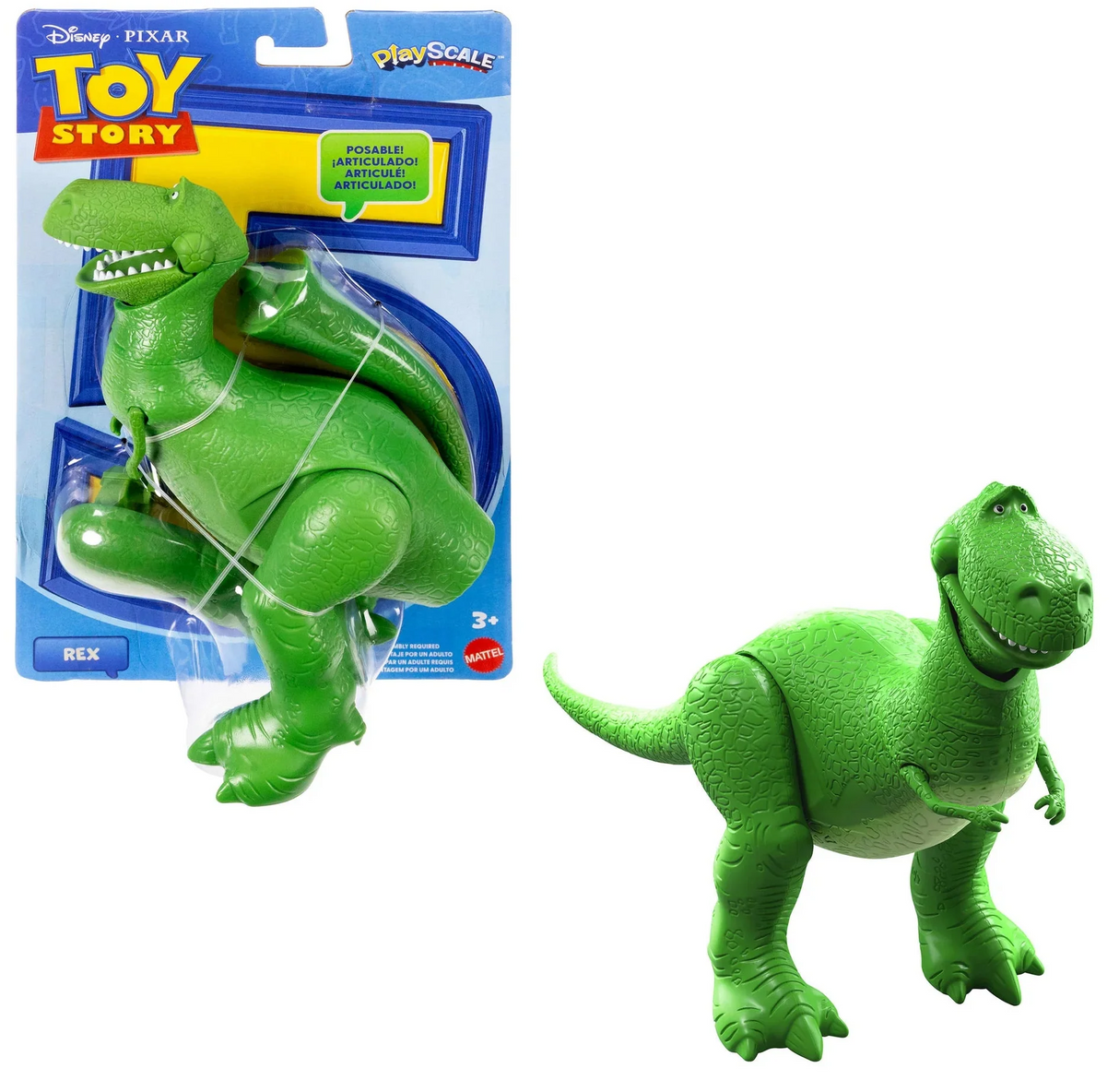 Toy Story: Poseable Rex Figure - 7 Inch