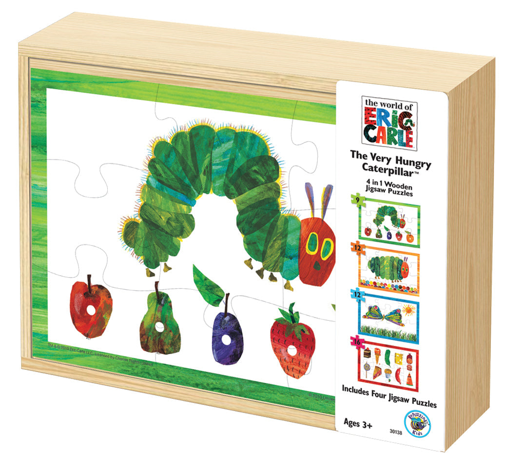 Eric Carle: The Very Hungry Catepillar 4 in 1 Wood Puzzle Box