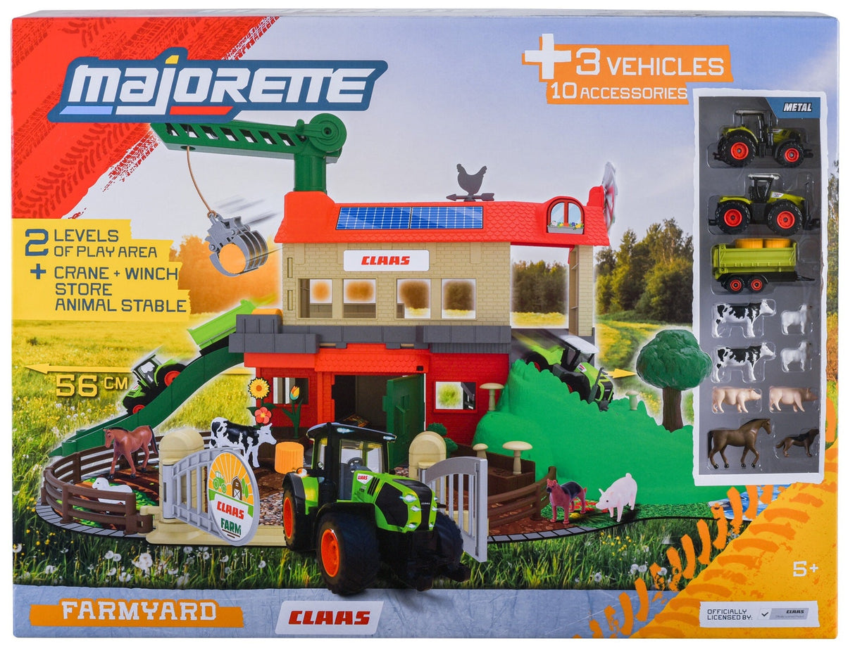 Majorette: Farmyard & 3 Vehicles