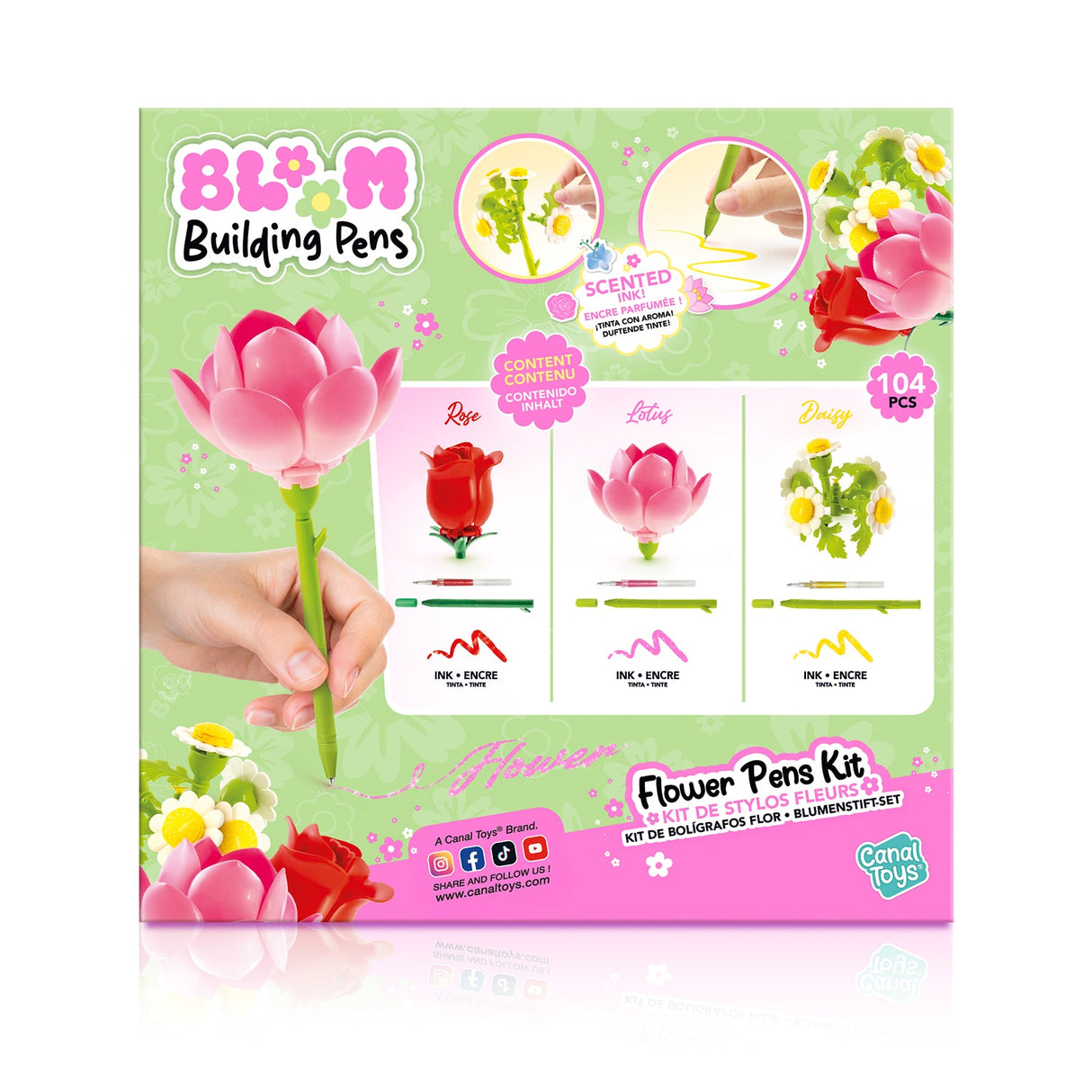 Flower Brick Pen - 3 Pack