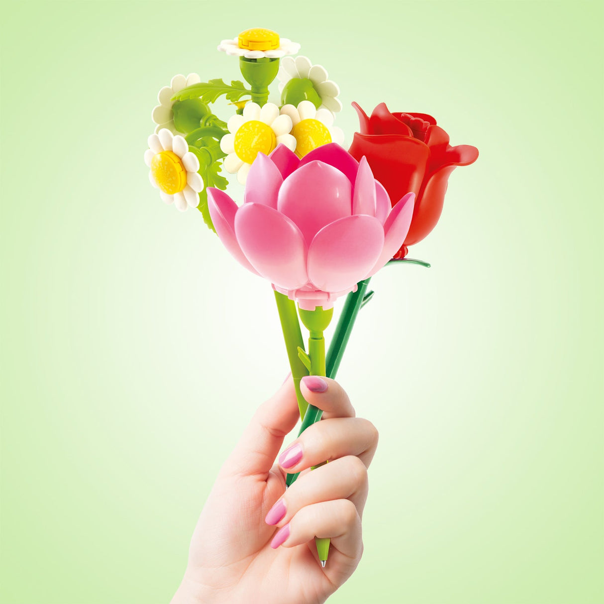 Flower Brick Pen - 3 Pack