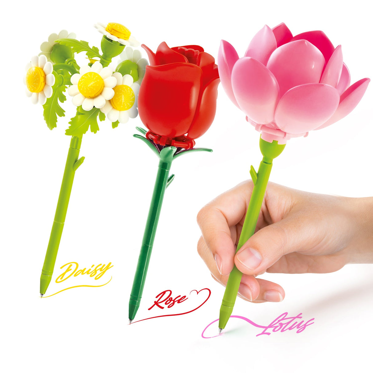 Flower Brick Pen - 3 Pack
