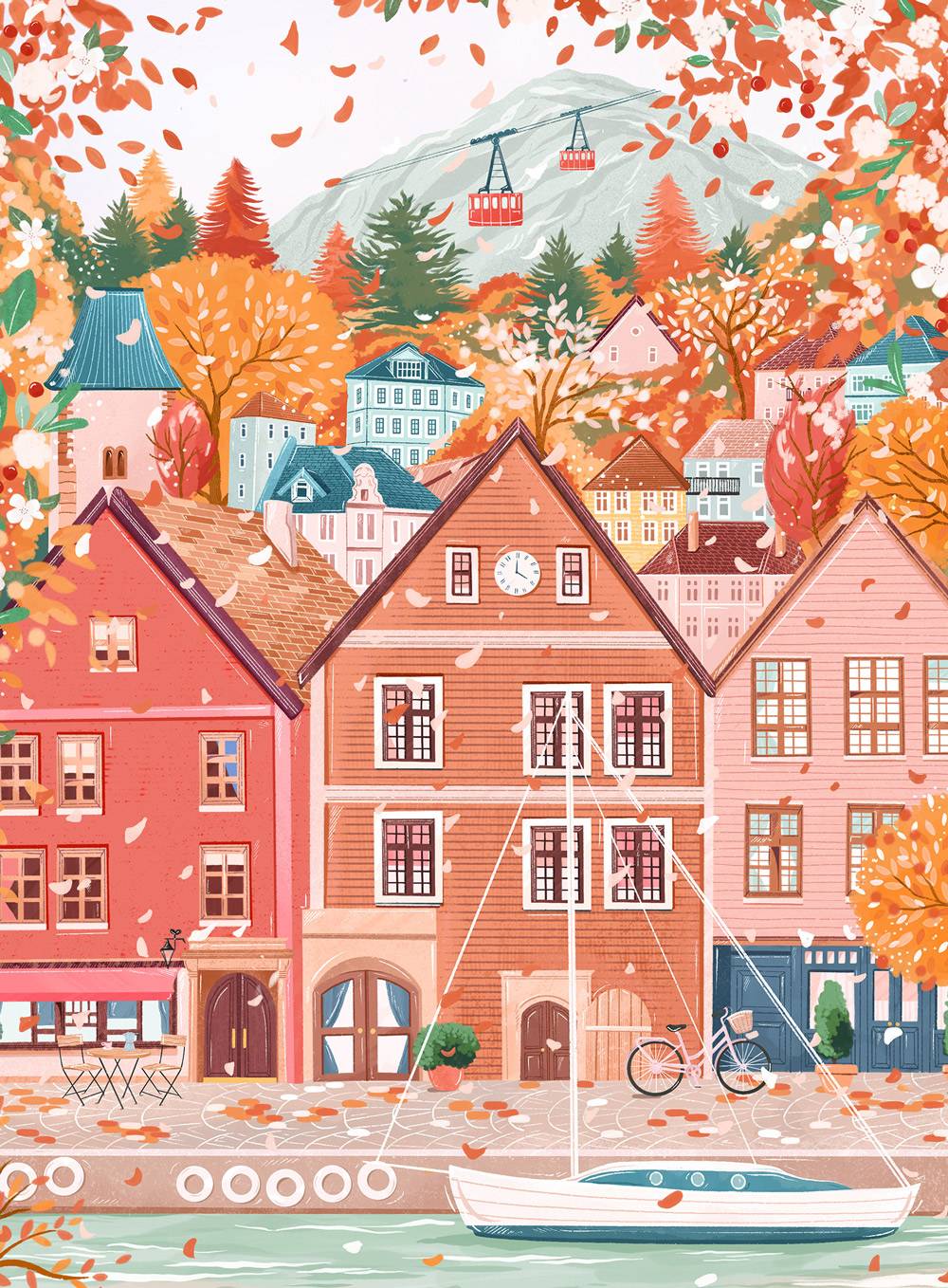Pieces & Peace: Bergen Mini Puzzle - 96 Pieces