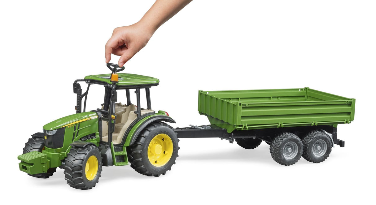 Bruder: John Deere 5115M + Tipping Trailer