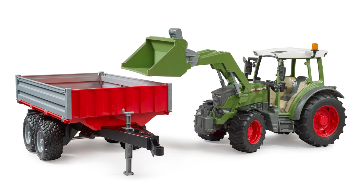 Bruder: Fendt Vario 211 With Front Loader & Tipping Trailer