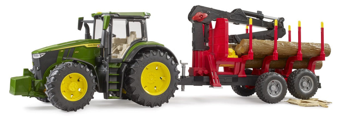 Bruder: John Deere 7R 350 with Forestry Trailer