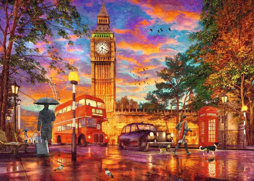 Ravensburger: Sunset at Parliament Square London Puzzle 1000 Pieces