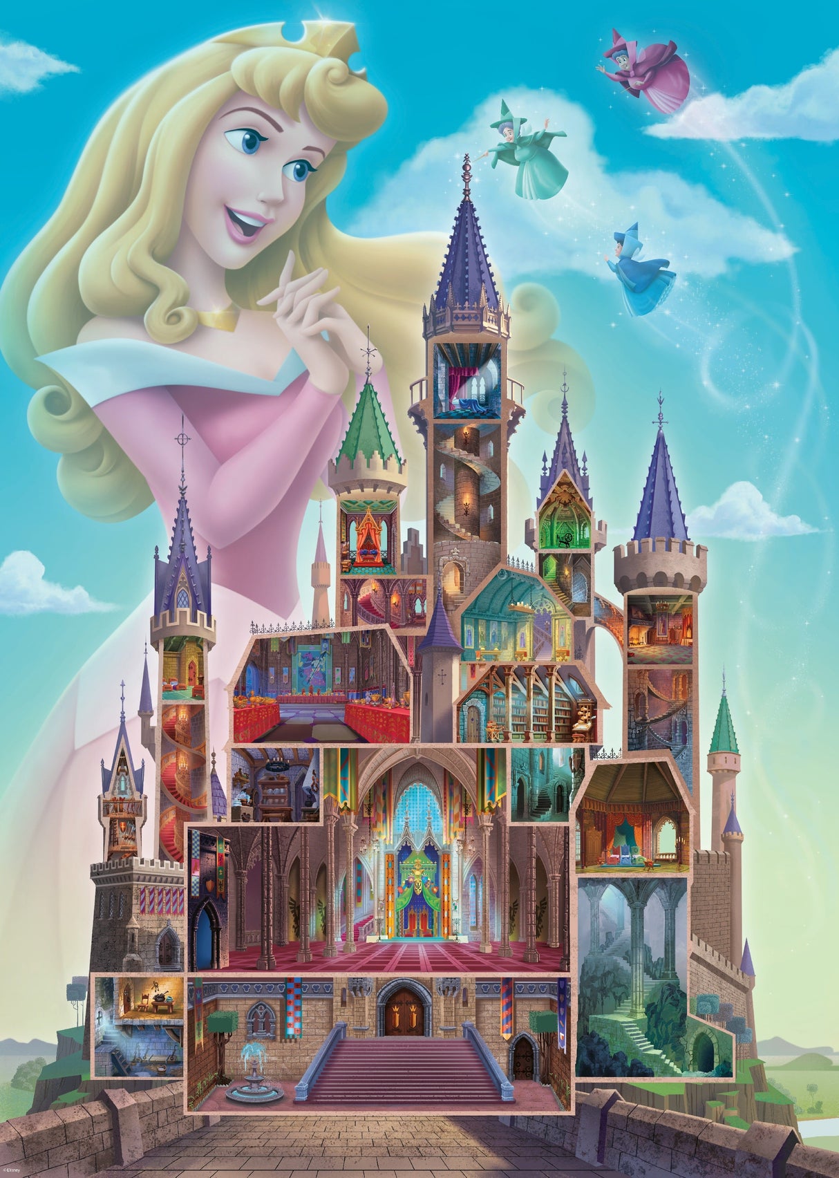 Ravensburger: Disney Castle Aurora Puzzle - 1000 Piece