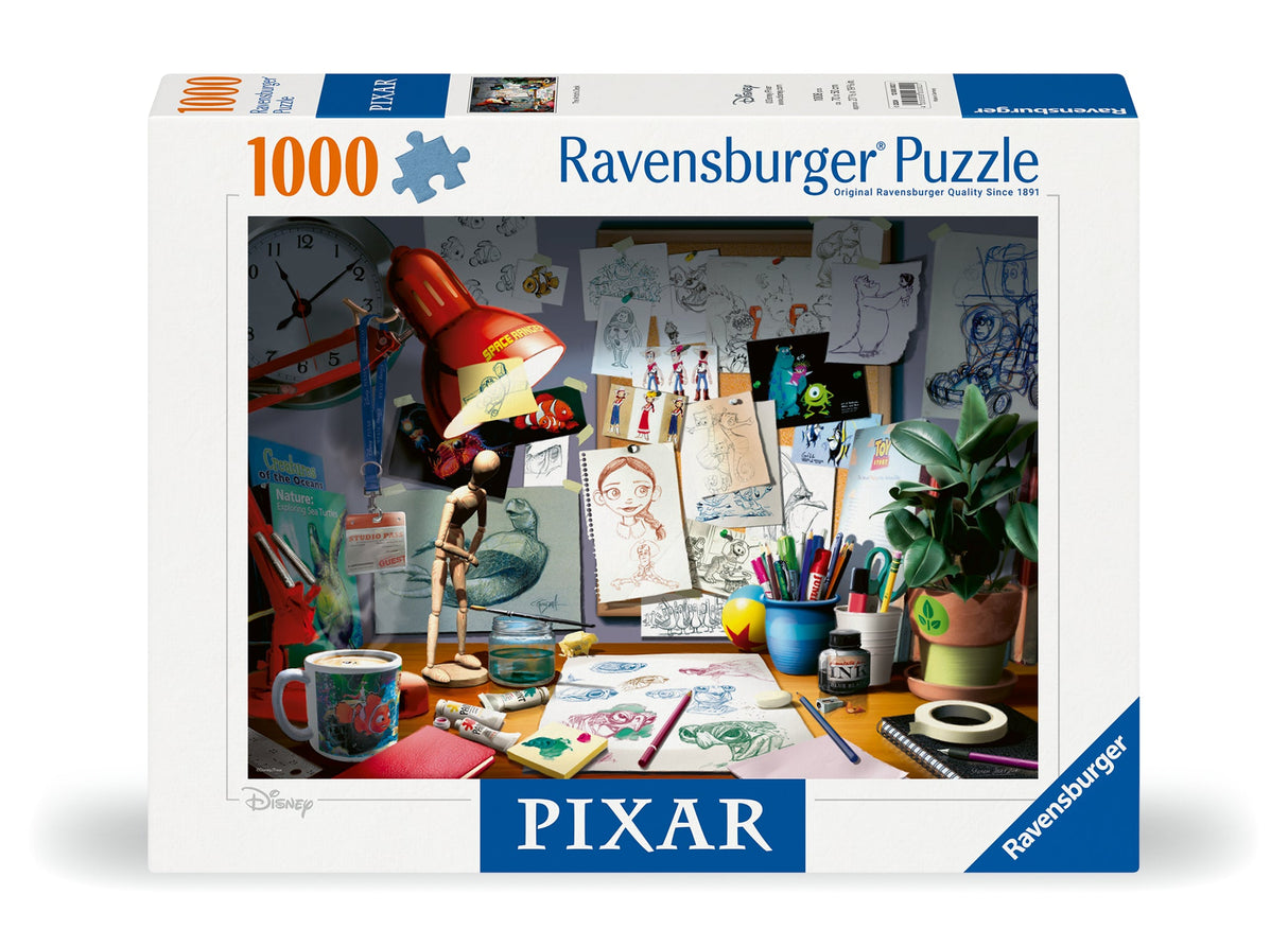 Ravensburger: Disney Pixar The Artist's Desk Puzzle - 1000 Piece