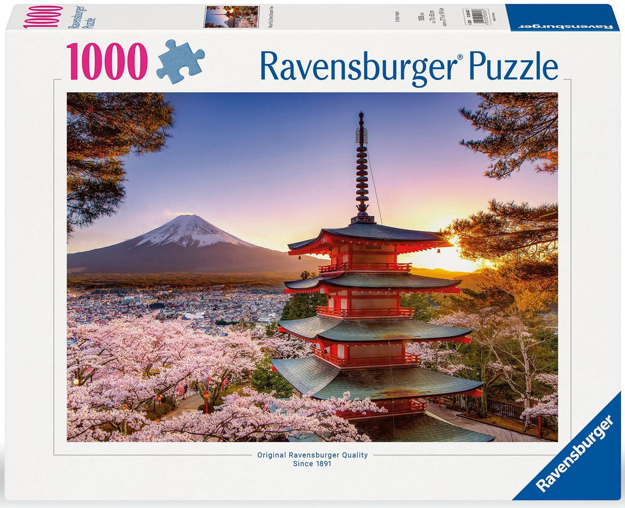 Ravensburger: Mount Fuji Cherry Blossom View - 1000 Pieces