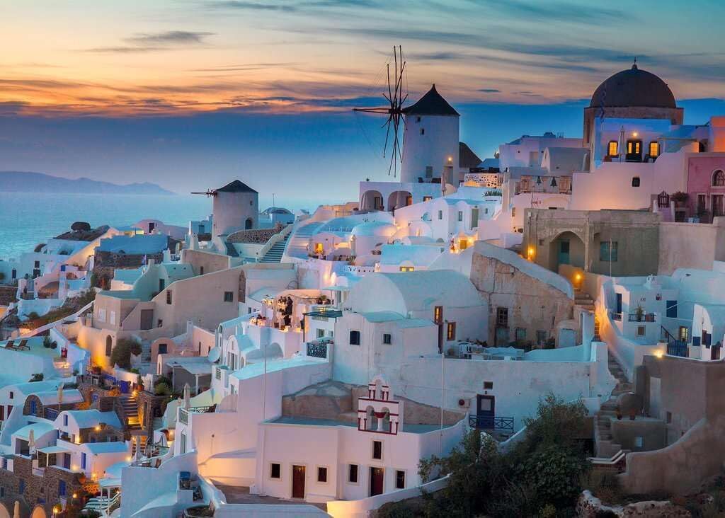 Ravensburger: Evening in Santorini Cinque Terre - 1000 Pieces