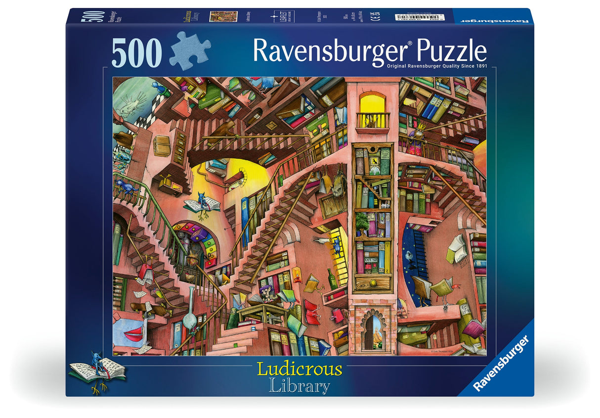 Ravensburger: Ludicrous Library Puzzle - 500 Pieces