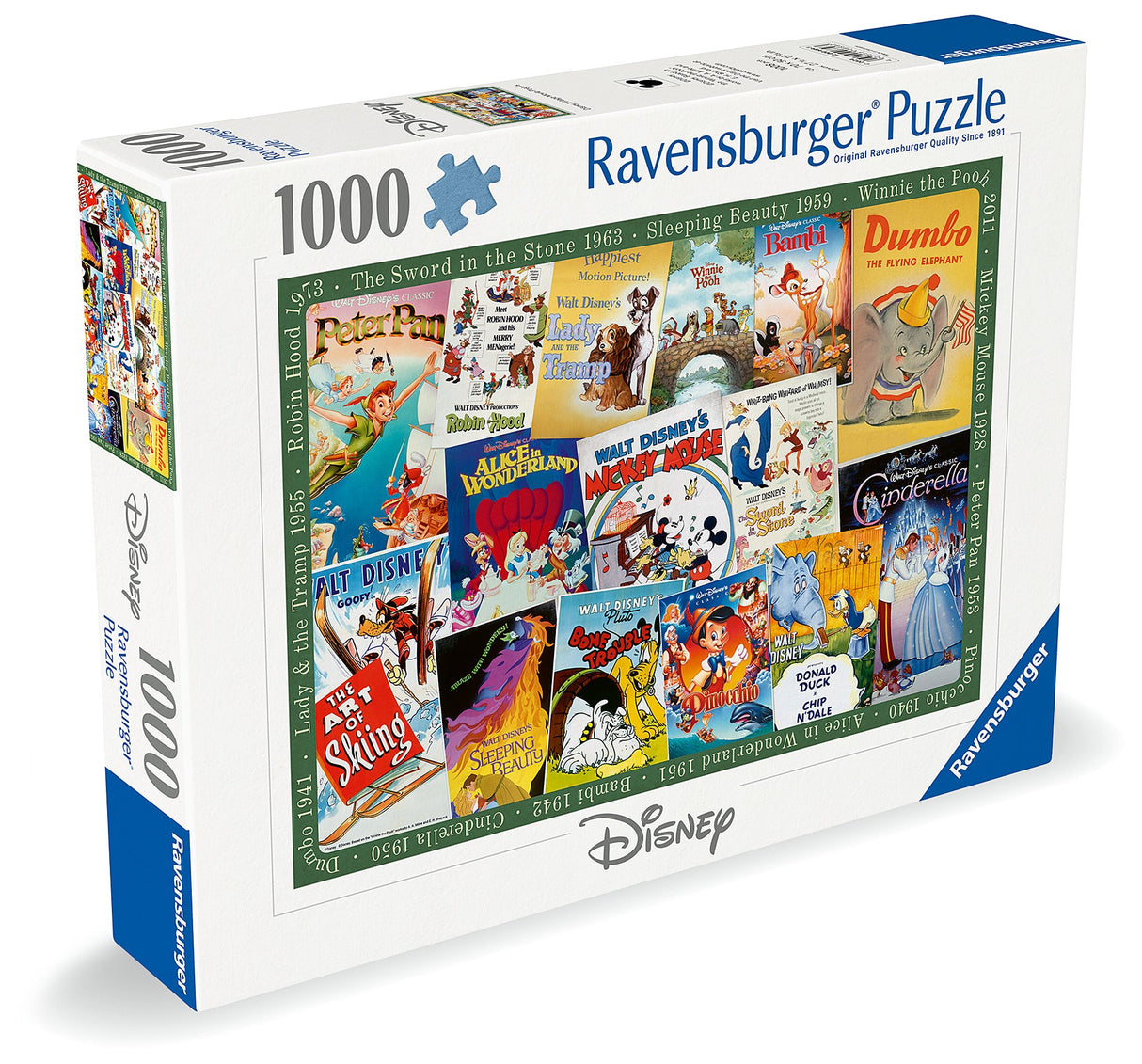 Rburg - Disney Vintage Movie Posters Puzzle 1000p