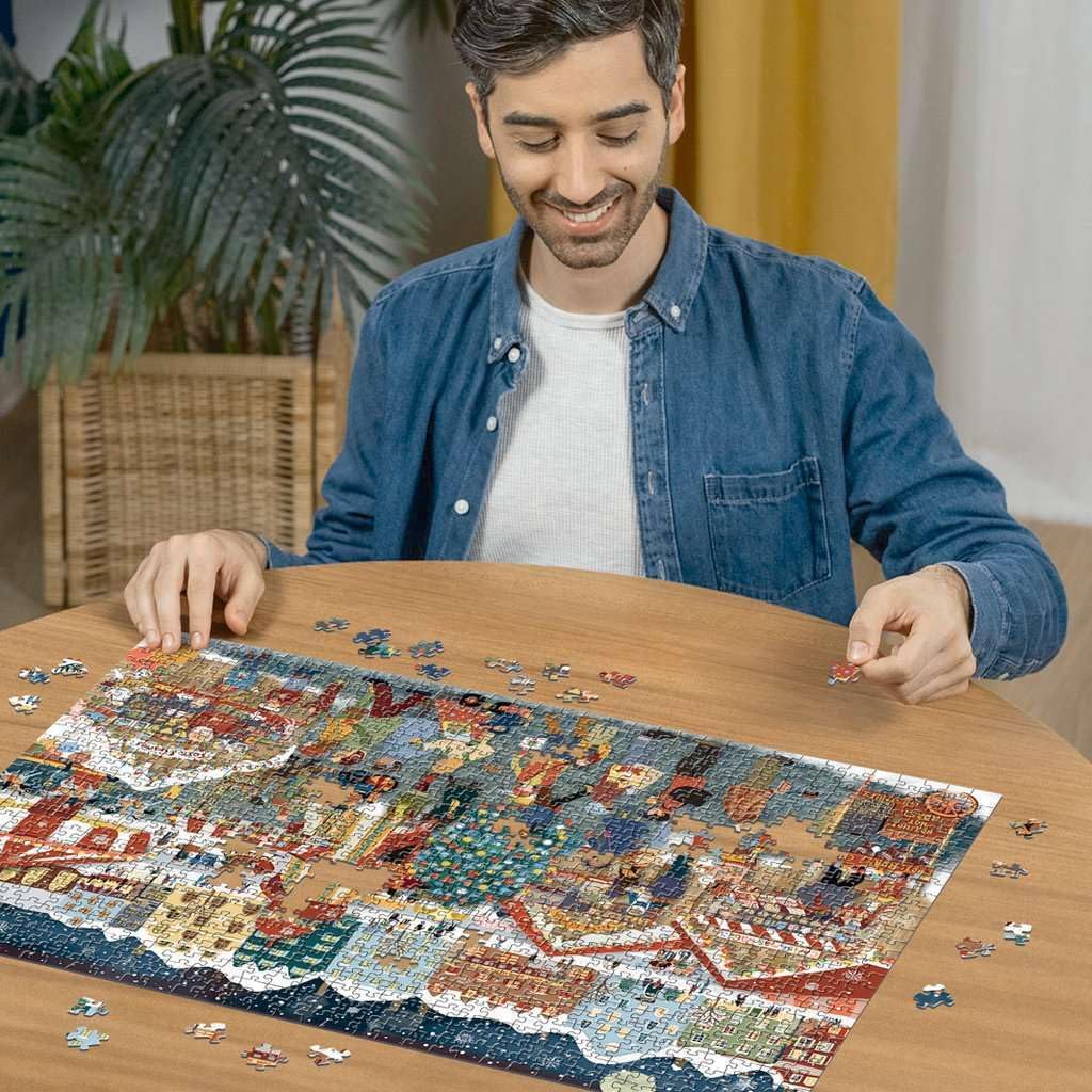 Ravensburger - Christmas Market - 1000 Piece