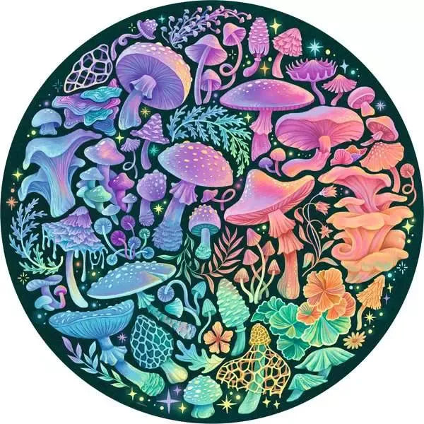 Ravensburger: Mushrooms Circle Puzzle - 500 Pieces