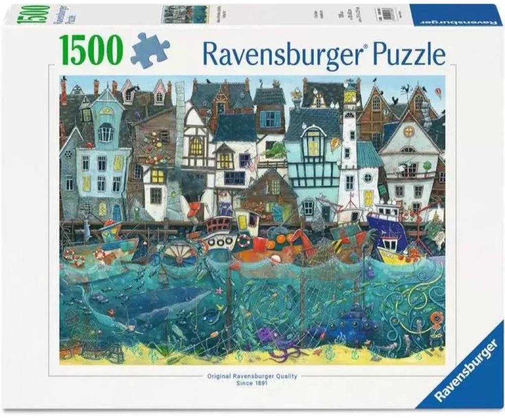 Ravensburger: A Bustling Fantasy Port Puzzle - 1500 Piece