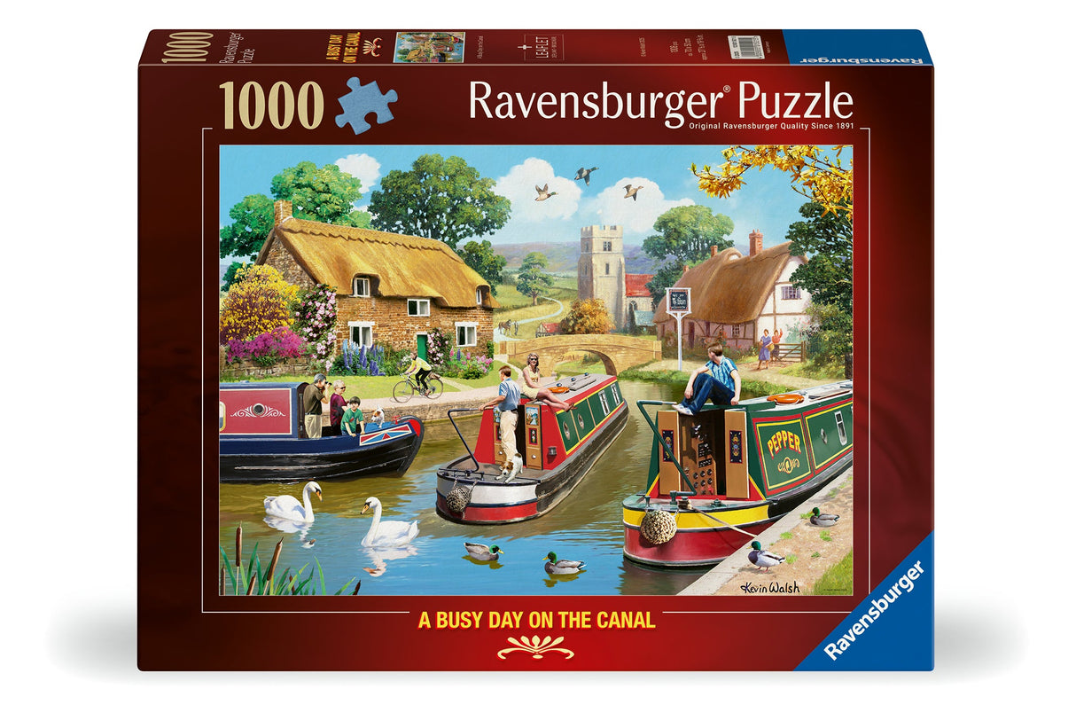 Ravensburger: A Busy Day on the Canal Puzzle - 1000 Pieces