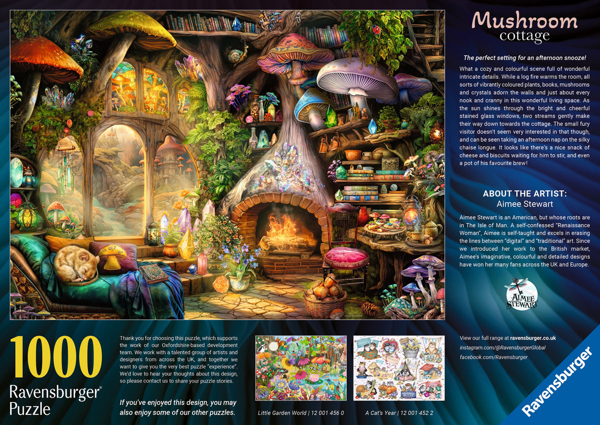 Ravensburger: Mushroom Cottage Puzzle - 1000 Pieces