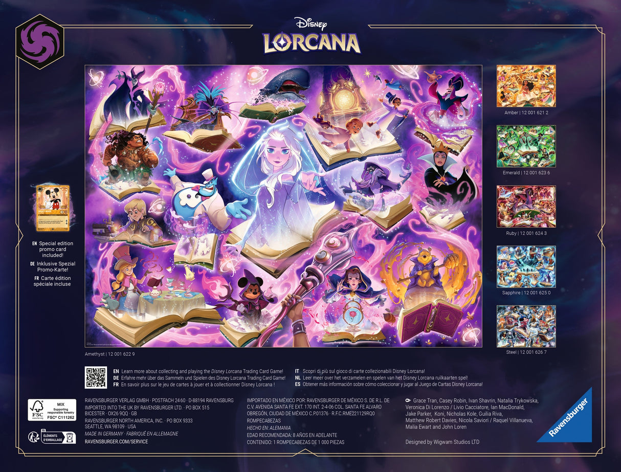 Ravensburger: Disney Lorcana Amethyst Puzzle - 1000 Piece
