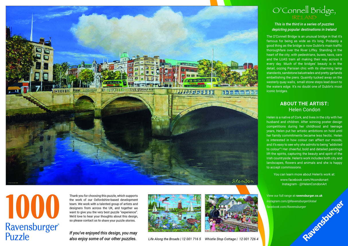 Ravensburger: O'Connell Bridge, Dublin Puzzle - 1000 Piece