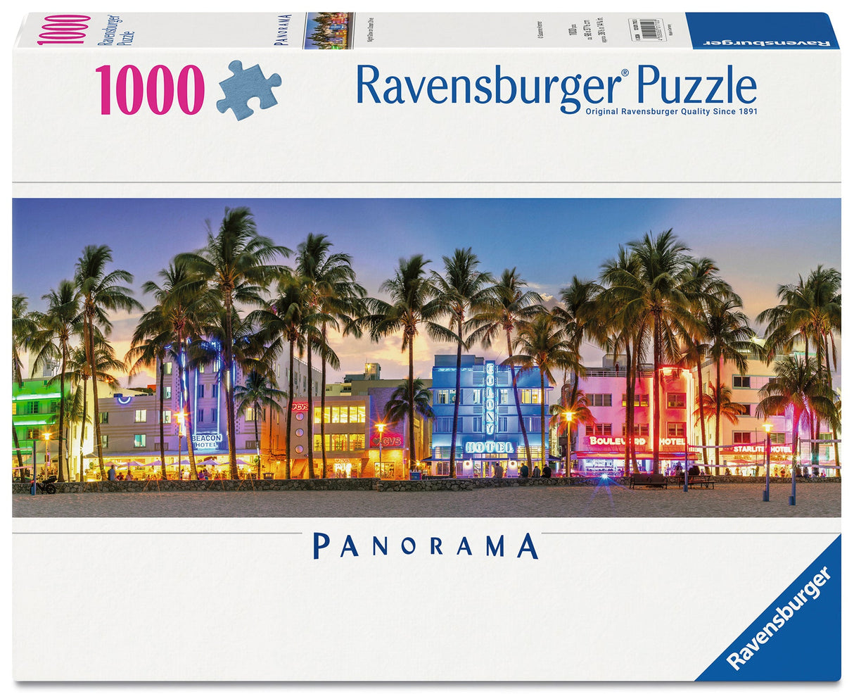 Ravensburger: Night Glow on Ocean Drive Puzzle - 1000 Piece