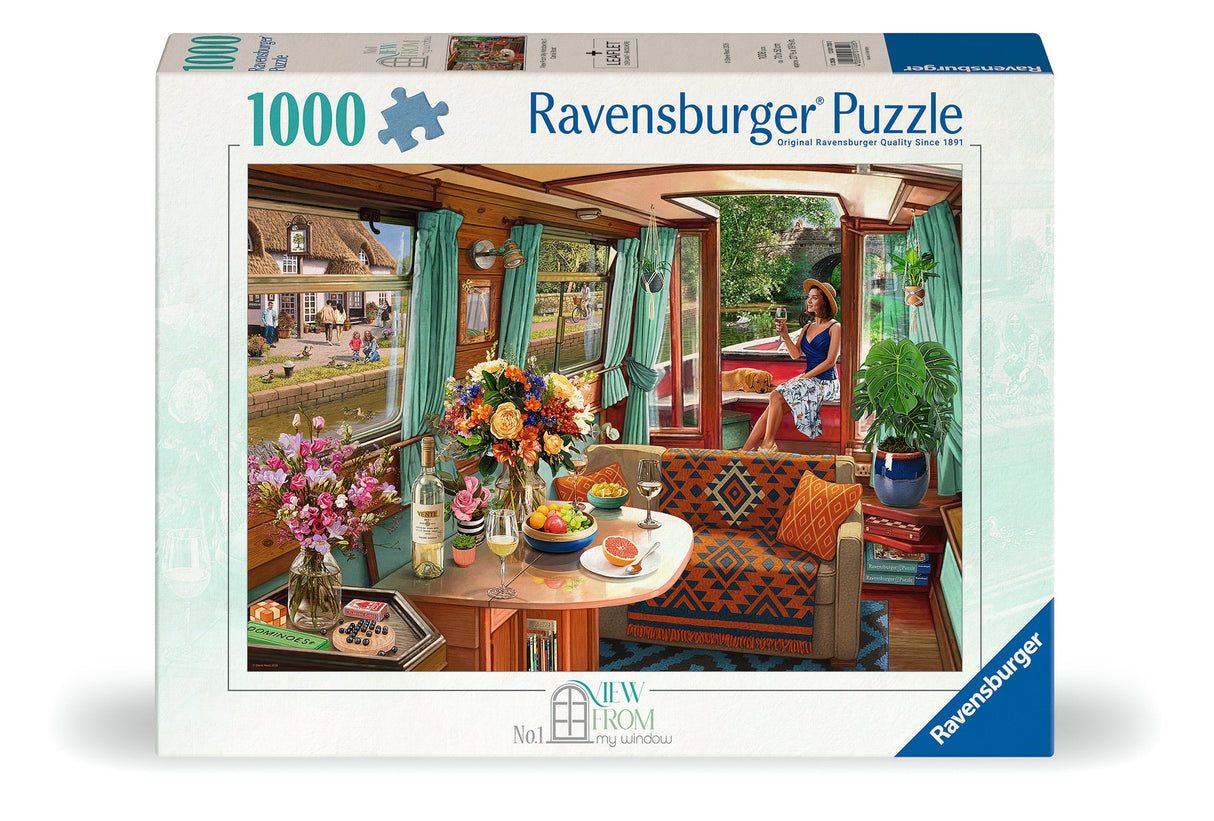 Ravensburger: View from My Window No 1 Canal Boat Puzzle - 1000 Piece