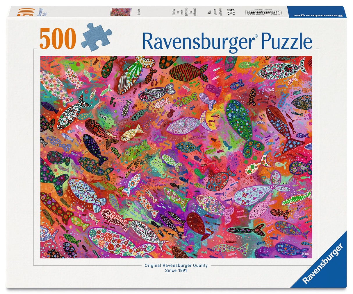 Ravensburger: Fish in Fuchsia Puzzle - 500 Piece