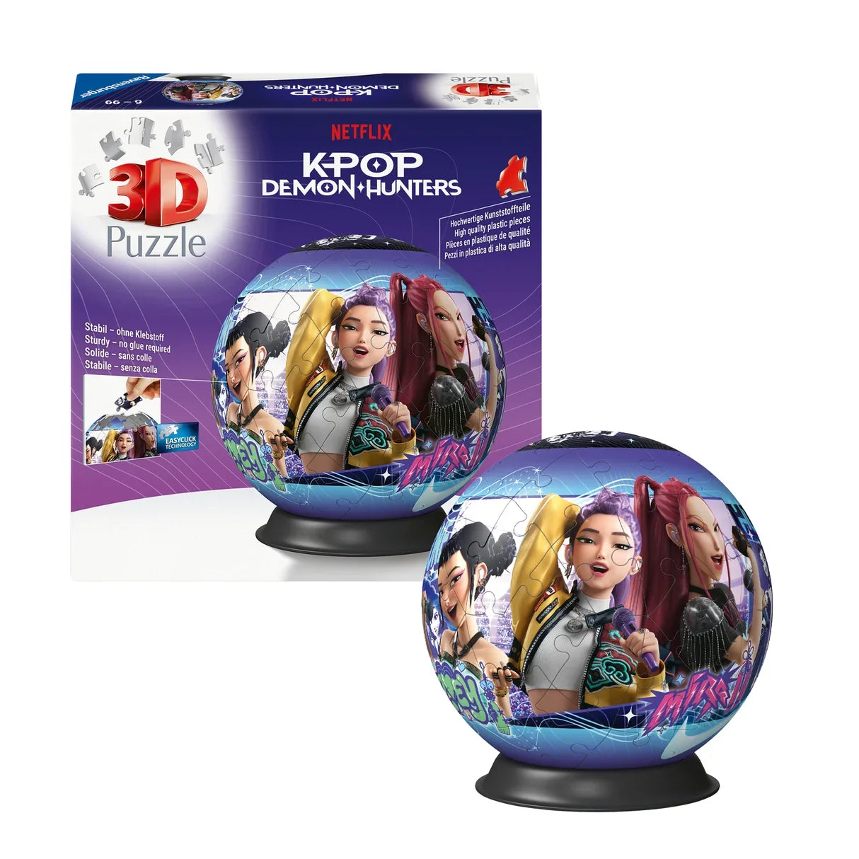 Ravensburger: K-Pop Demon Hunters Puzzle Ball - 72 Pieces
