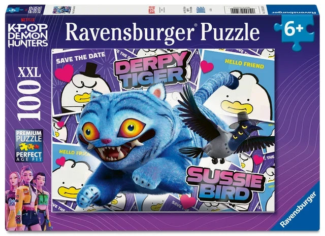 Ravensburger: K-Pop Demon Hunters Derpy Tiger & Sussie Bird Puzzle - 100 Pieces