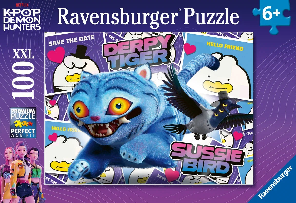 Ravensburger: K-Pop Demon Hunters Derpy Tiger & Sussie Bird Puzzle - 100 Pieces