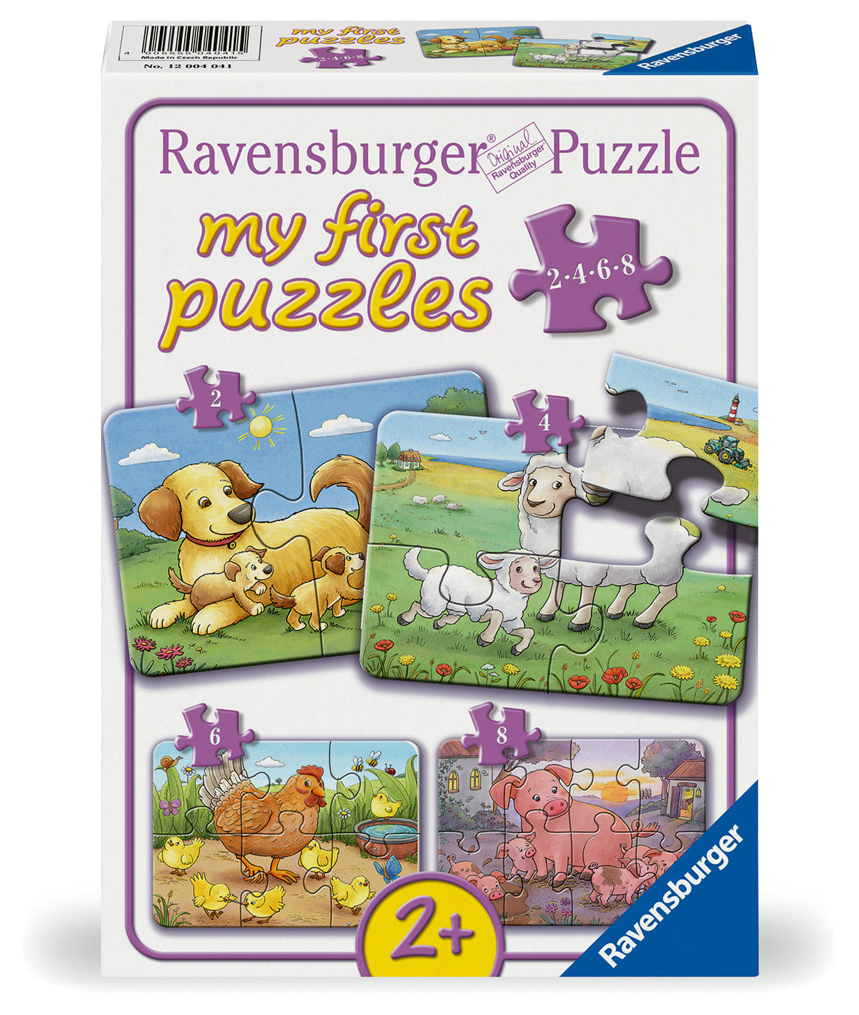 Ravensburger: Animal Families My First Puzzle - 2/4/6/8 Pieces