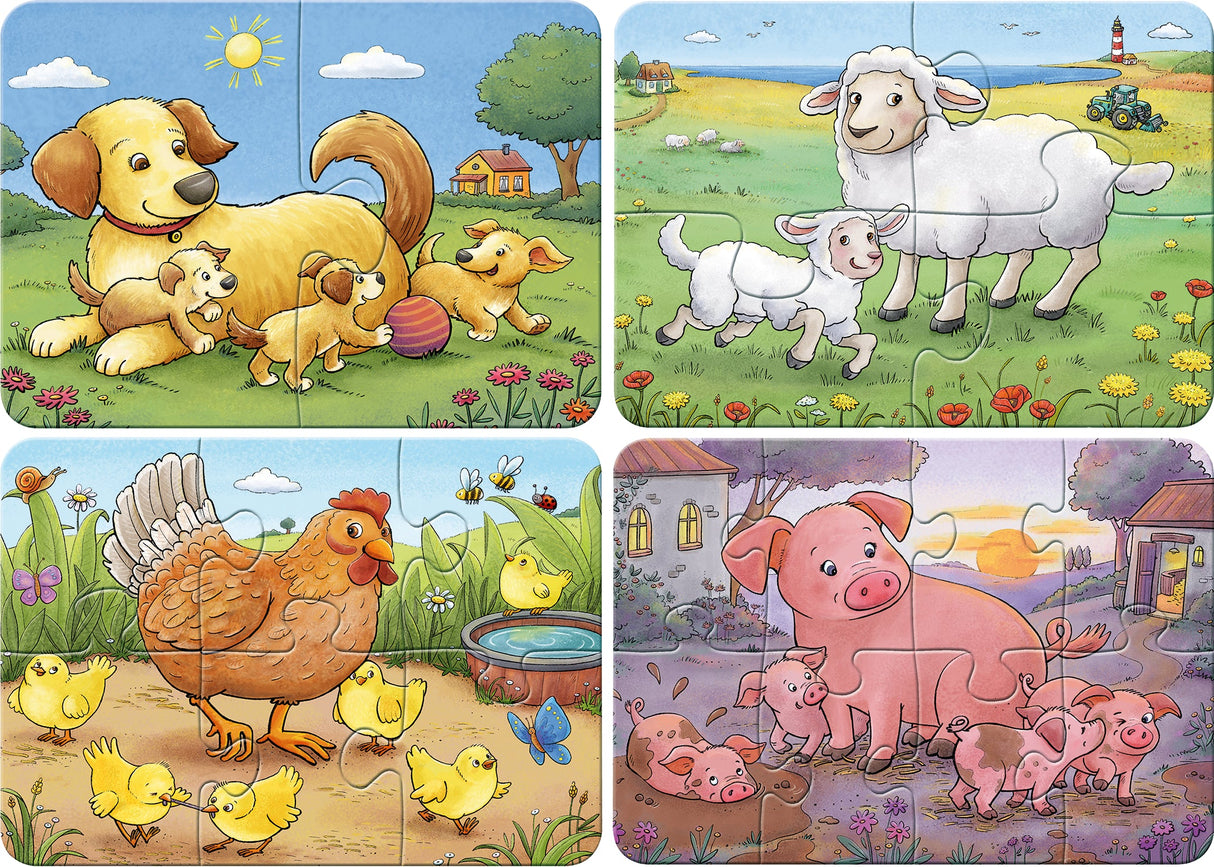 Ravensburger: Animal Families My First Puzzle - 2/4/6/8 Pieces