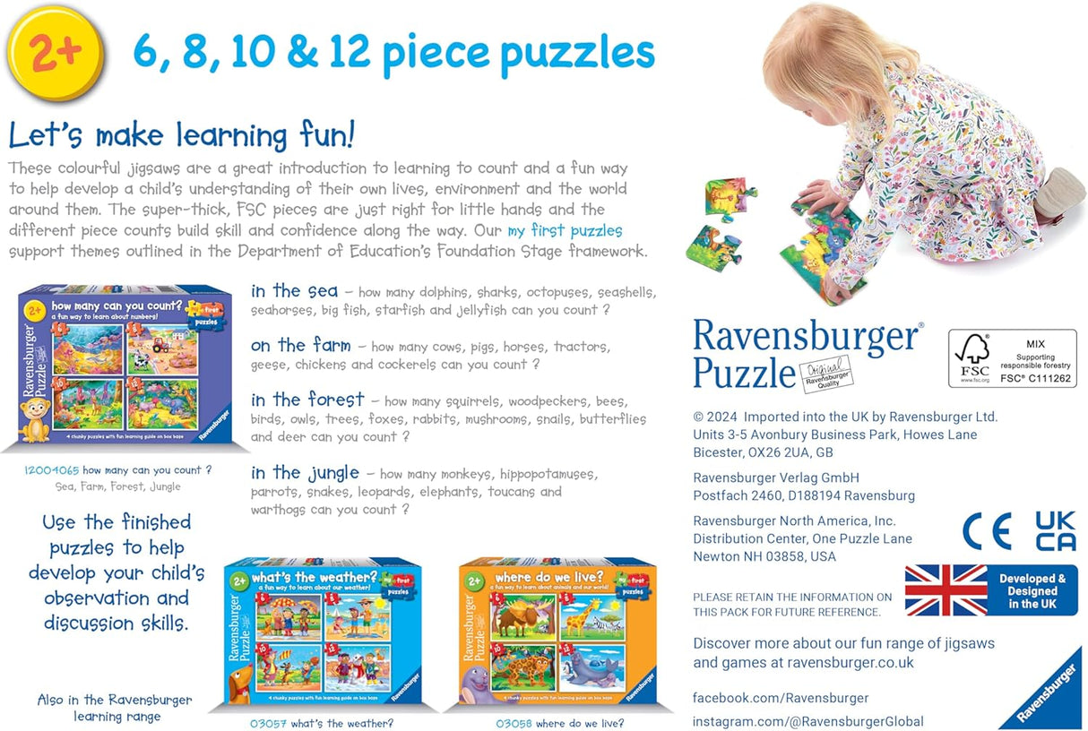 Ravensburger - How Many Can You Count? 6/8/10/12p