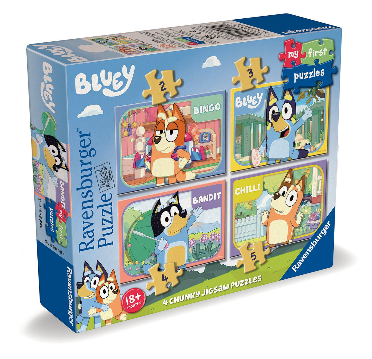 Ravensburger - Bluey My First 4 In A Box 2/3/4/5p