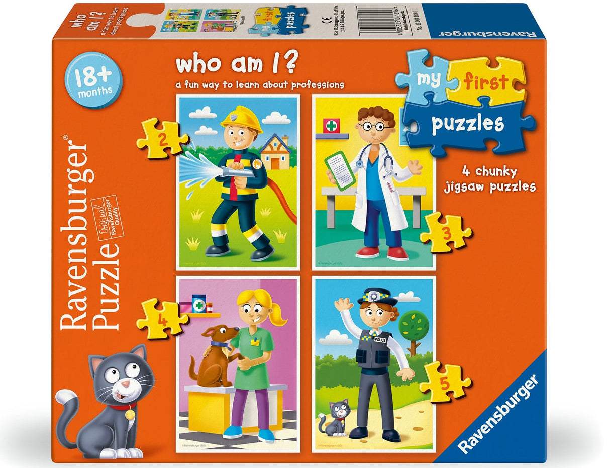 Ravensburger: Who Am I? My First Puzzle - 2/3/4/5 Pieces